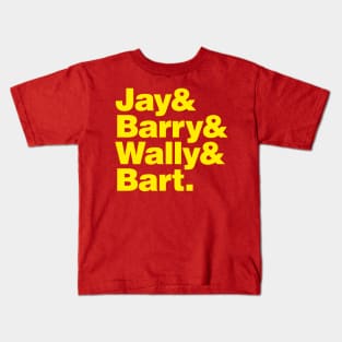 Flash Family (Red and Gold variant) Kids T-Shirt